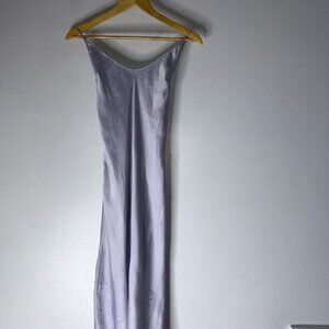 Victoria’s Secret Light Purple Midi Cupro Silk Dress Medium